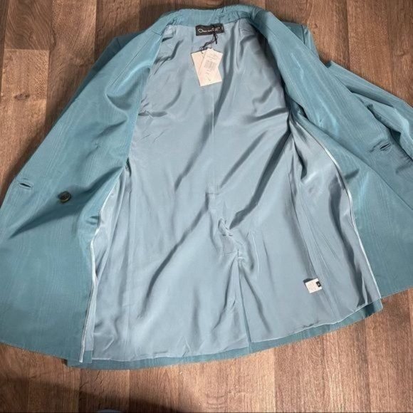 Oscar de La Renta Double Breasted SlateBlue Blazer size 10 - Picture 12 of 15